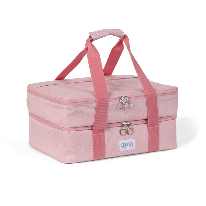 Pink Double Decker Insulated Casserole Carrying Case