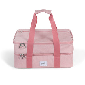 Pink Double Decker Insulated Casserole Carrying Case