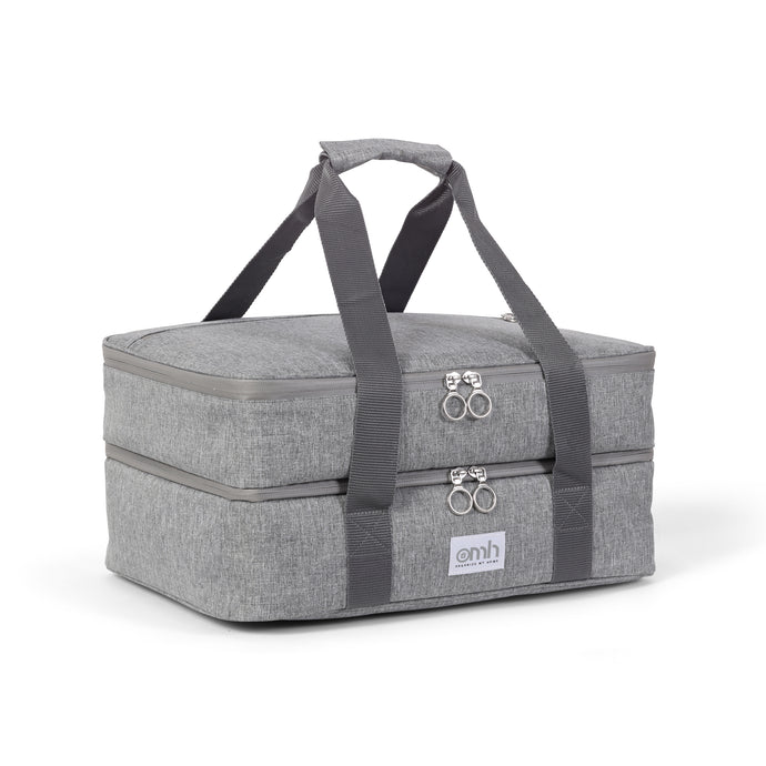 Gray Double Decker Casserole Carrying Cases