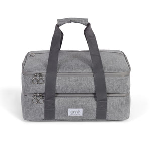 Gray Double Decker Casserole Carrying Cases