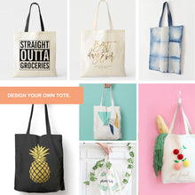 Load image into Gallery viewer, 12 pcs Cotton Canvas Craft Totes with Metallic Handles
